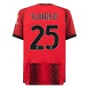 Koszulka AC Milan Florenzi 25 Domowe 2023-24 Koszulki Piłkarskie Krótki Rękaw